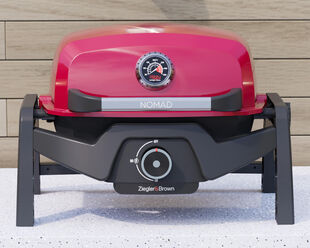 Ziggy Elite Nomad Single Burner Flame Failure BBQ - Chilli Red